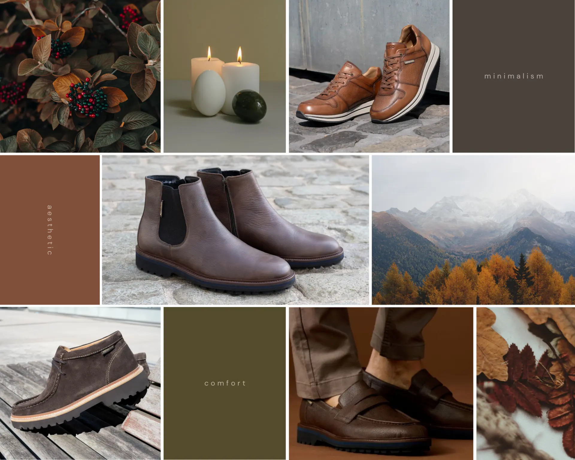 Fall aesthetic and minimalism homepage